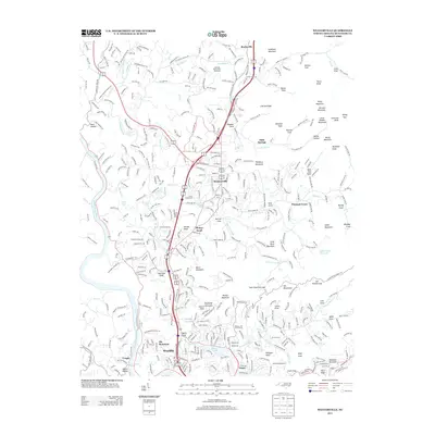 2013 Map of Weaverville, 2013 Print