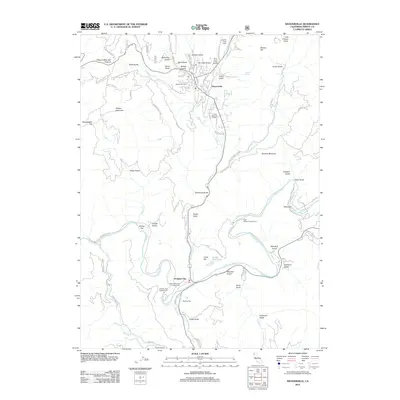 2012 Map of Weaverville, 2012 Print