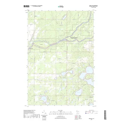 2019 Map of Webb Lake, 2019 Print