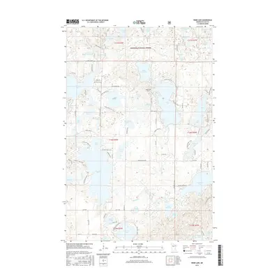 2016 Map of Webb Lake, 2016 Print