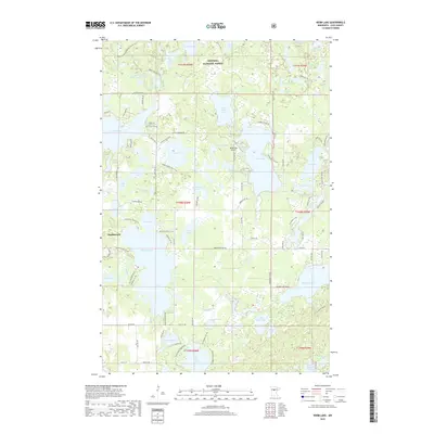 2019 Map of Webb Lake, 2019 Print