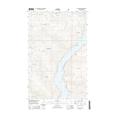 2014 Map of Webb Mountain, 2014 Print