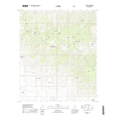 2018 Map of Webb Peak, 2018 Print