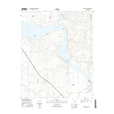 2016 Map of Webbers Falls, 2016 Print