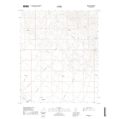 2018 Map of Weber Peak, 2018 Print