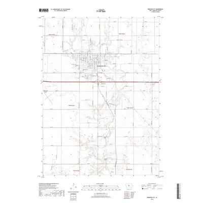 2018 Map of Webster City, 2018 Print
