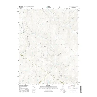 2016 Map of Webster Springs SW, 2016 Print