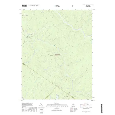 2019 Map of Webster Springs SW, 2019 Print