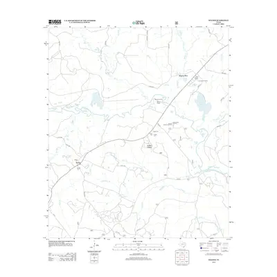 2013 Map of Weches, 2013 Print