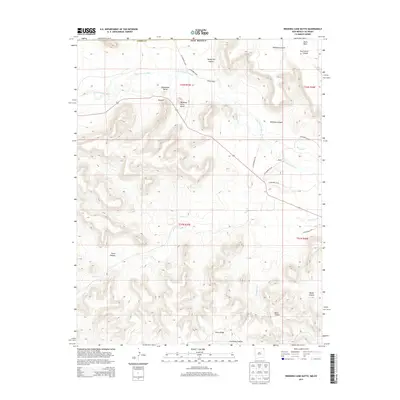 2013 Map of Wedding Cake Butte, 2013 Print
