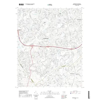 2019 Map of Weddington, 2019 Print