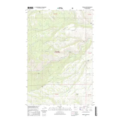 2017 Map of Weddle Canyon, 2017 Print