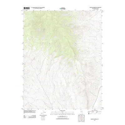 2012 Map of Weepah Spring, 2012 Print
