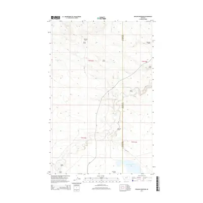 2014 Map of Weigand Reservoir, 2014 Print