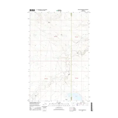 2017 Map of Weigand Reservoir, 2017 Print