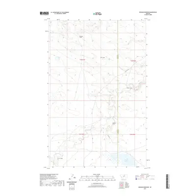 2020 Map of Weigand Reservoir, 2020 Print