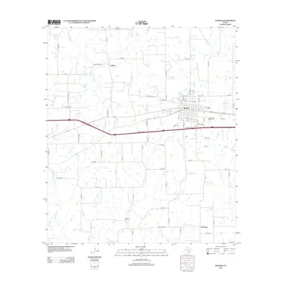 2013 Map of Weimar, 2013 Print