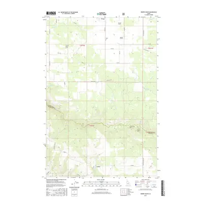 2017 Map of Weippe South, 2017 Print
