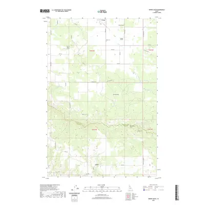 2020 Map of Weippe South, 2020 Print