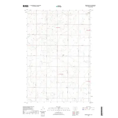 2018 Map of Weisser Dam East, 2018 Print