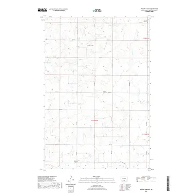 2020 Map of Weisser Dam East, 2020 Print