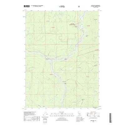 2018 Map of Weitchpec, 2018 Print