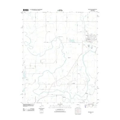 2012 Map of Weleetka, 2012 Print