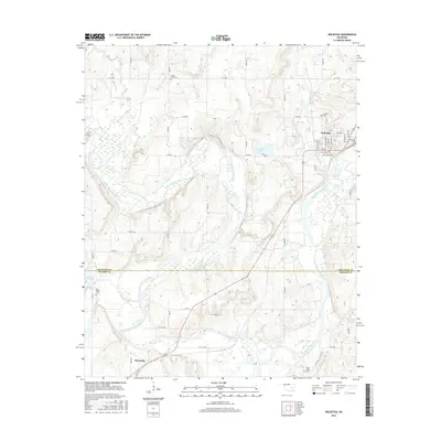 2016 Map of Weleetka, 2016 Print
