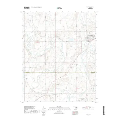 2018 Map of Weleetka, 2018 Print