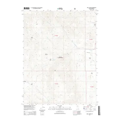 2014 Map of Well Canyon, 2014 Print