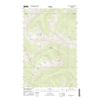 2017 Map of Wellesley Peak, 2017 Print