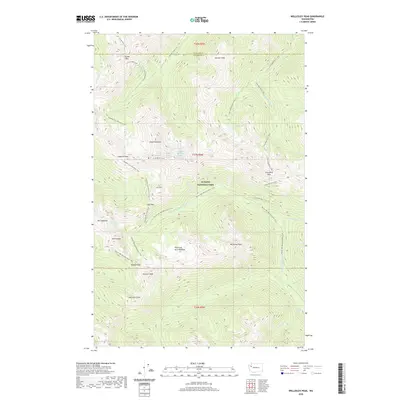 2020 Map of Wellesley Peak, 2020 Print