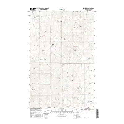 2017 Map of Wellington Peak, 2017 Print