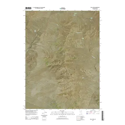 2014 Map of Wells Peak, 2014 Print