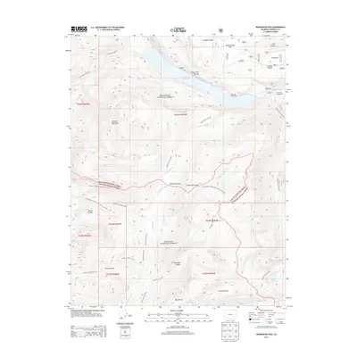 2013 Map of Weminuche Pass, 2013 Print