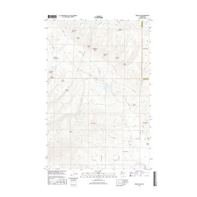 2017 Map of Wenas Lake, 2017 Print
