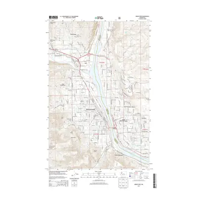 2014 Map of Wenatchee, 2014 Print