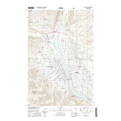 2017 Map of Wenatchee, 2017 Print