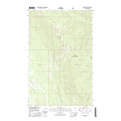 2017 Map of Werner Peak, 2017 Print