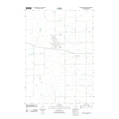 2012 Map of Wessington Springs, 2012 Print