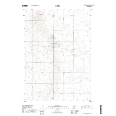 2017 Map of Wessington Springs, 2017 Print