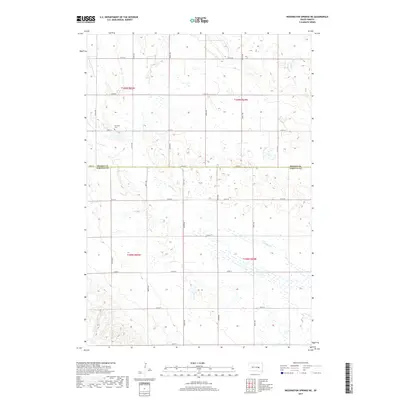 2017 Map of Wessington Springs NE, 2017 Print