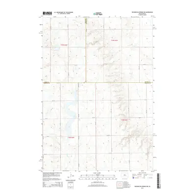2015 Map of Wessington Springs NW, 2015 Print