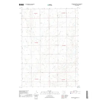 2017 Map of Wessington Springs SW, 2017 Print