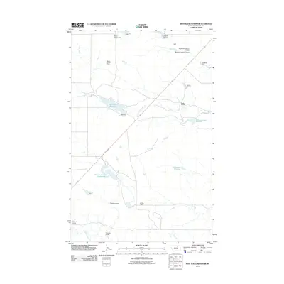 2011 Map of West Alkali Reservoir, 2011 Print