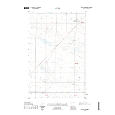 2020 Map of West Alkali Reservoir, 2020 Print