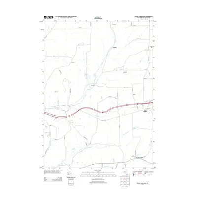 2013 Map of West Almond, 2013 Print