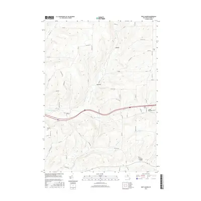 2016 Map of West Almond, 2016 Print