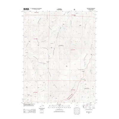 2013 Map of West Baldy, 2013 Print