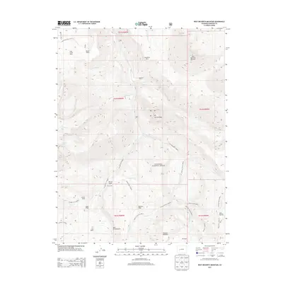 2013 Map of West Beckwith Mountain, 2013 Print